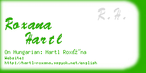 roxana hartl business card